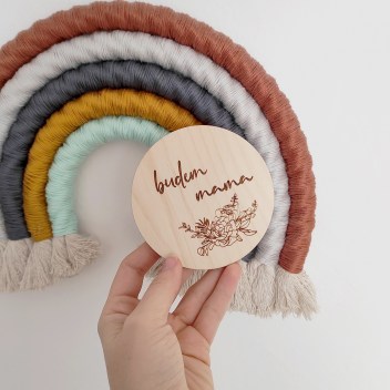 ideatree, miľníček, drevené milníky, milník s menom, tehotenské milníky, milník prvé vianoce, nové mesto nad váhom