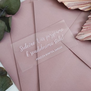 ideatree, oznámenie, svadba, svadobné oznámenie, transparentné oznámenie, priesvitné, nové mesto nad váhom