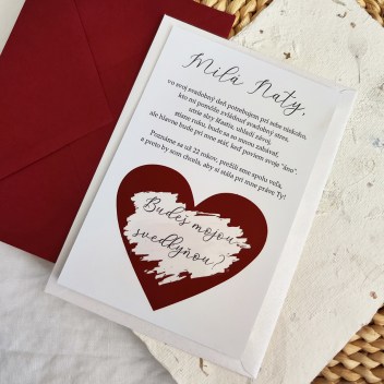 ideatree, oznámenie, pozvánka, stierací žreb, stieracie oznámenie, stieracia pozvánka, stieracia kartička, pozvánka pre svedkyňu, darčeky pre družičky, noiart, nové mesto nad váhom