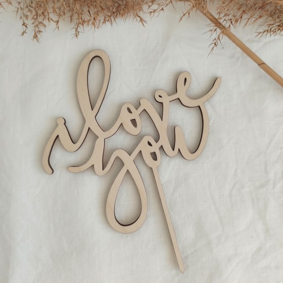 ideatree, zápich na tortu, drevený zápich, zapichovátko, valentínsky zápich, valentín, z lásky, nové mesto nad váhom