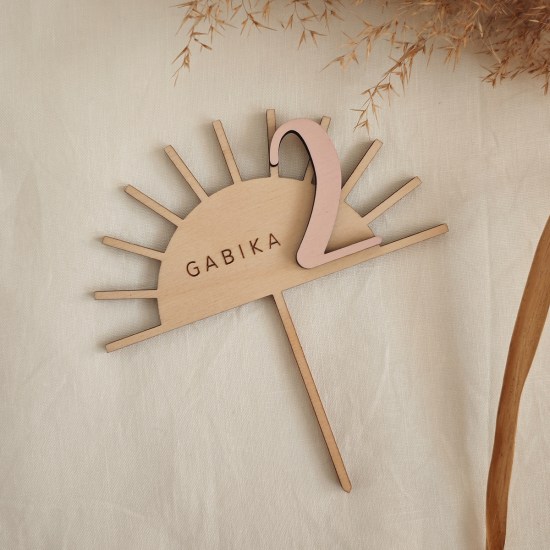 ideatree, zápich na tortu, drevený zápich, zápich s menom, detský, zapichovátko, jednorožec, nové mesto nad váhom